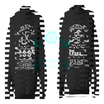 Boat Captain Motorboat Mir Reichts Ich Geh Boating Sweatshirt - Seseable
