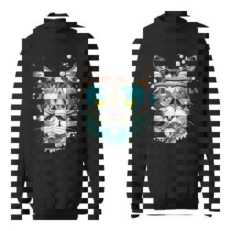 Bonitas Gafas De Buceo Para Amantes De Los Gatos Y Buceadores Camisa de entrenamiento - Regaloses