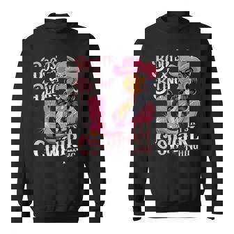 Boots And Bling It's A Cowgirl Thing Melanin Black Cowgirl Sweatshirt - Thegiftio