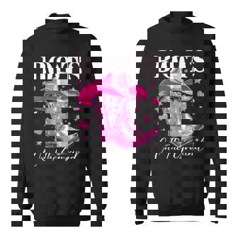 Boots On The Ground Cowboy Cowgirl Western Linedance Sweatshirt - Monsterry