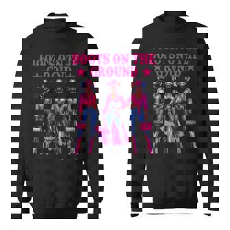 Boots On The Ground Fashion Western Melanin Black Cowgirl Sweatshirt - Thegiftio UK