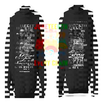Boots On The Ground Junenth Breaking Every Chain 1865 Sweatshirt - Thegiftio UK