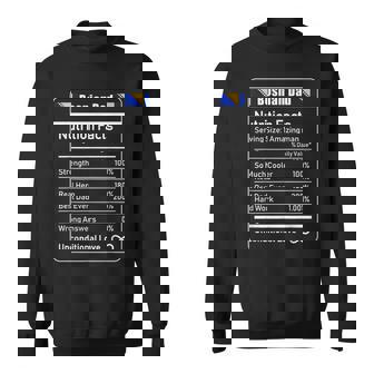 Bosnian Dad Nutrition Facts Father's Day Sweatshirt - Monsterry