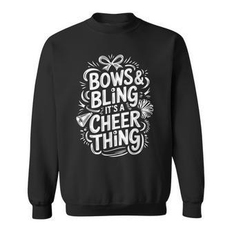 Bows & Bling It's A Cheer Thing Cheerleader Cheerleading Sweatshirt - Thegiftio UK