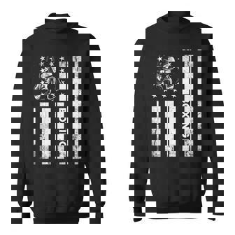 Boxerintage Boxing American Flag Boxing Distressed スウェットシャツ - Kawaiitshirt