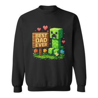 Boy Dad Best Dad Ever Father's Day Video Game Pixel Sweatshirt - Thegiftio UK