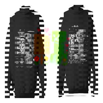 Boy Dad Best Dad Ever Father's Day Video Game Pixel Sweatshirt | Mazezy