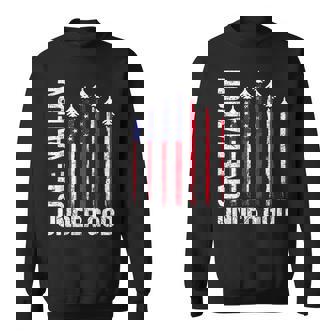 Boy One Nation Under God 4Th July American Flag Fighter Jet Sweatshirt | Mazezy