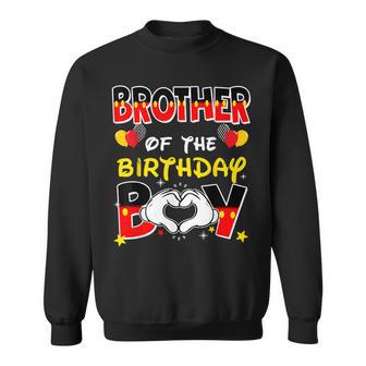 Brother Of The Birthday Boy Family Party Decor Matching Sweatshirt - Thegiftio UK