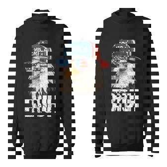 Bruh Fourth 4Th Of July Eagle American Patriotic Boys Sweatshirt | Mazezy