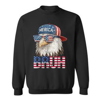 Bruh Fourth 4Th Of July Eagle American Patriotic Boys Sweatshirt - Monsterry