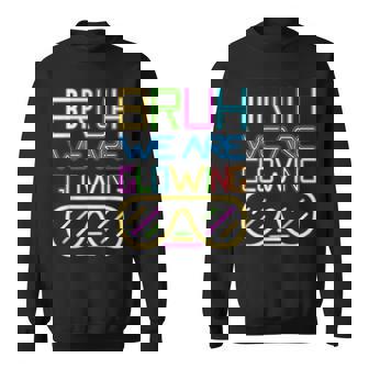 Bruh We Are Glowing In My Glowing Era Hello Summer Vacation Sweatshirt - Thegiftio