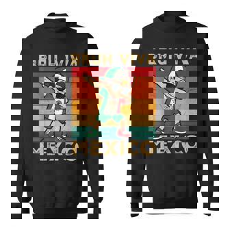 Bruh Viva Mexico Dabbing Boy Mexican Independence Day 2025 Sweatshirt - Seseable