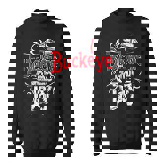 Buckeye Game Day Ohio Home State Vintage Swirl Sweatshirt - Monsterry