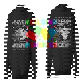 Building Memories Brick Block Matching Family Master Builder Sweatshirt - Thegiftio UK