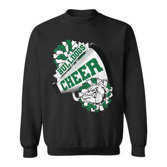 Bulldogs Cheerleading Back To School Cheer Team Spirit Green Sweatshirt - Thegiftio UK