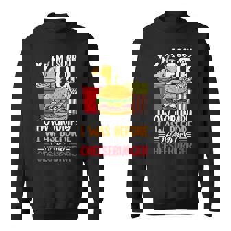 Burger メンズ レディース チーズバーガー ファーストフード バーガー愛好家 スウェットシャツ - Kawaiitshirt