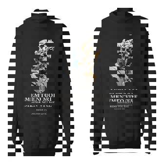 Buste De L'empereur Grec Memento Mori Mementoivere Citation Sweater e - Cadeauxyz