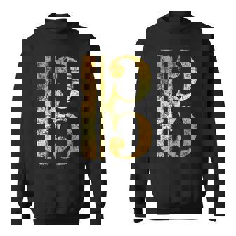 C-音記号 ヴィンテージイエロー ミュージシャンヴィオラ・チェロ。 スウェットシャツ - Kawaiitshirt