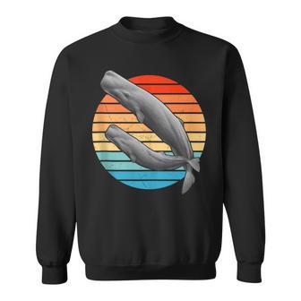 Cachalote Retro Atardecer In Mangas Camisa de entrenamiento - Regaloses