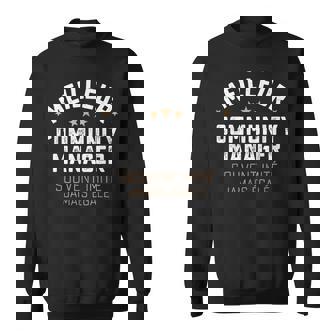 Cadeau Drole Homme Métier Community Manager Humour Sweater e - Cadeauxyz