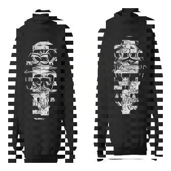 Calavera Con Casco Tatuaje Genial Regalo Camisa de entrenamiento - Regaloses