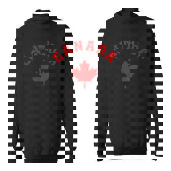 Canada Canadian Flag Maple Leaf Logo Hiking Skiing Camping Sweatshirt | Seseable FR
