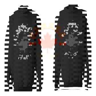 Canadian Flag Vintage Canada Sweatshirt - Thegiftio UK