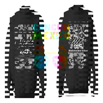 Cancun Mexico Vacation Beach 2025 Trip Group Squad Colorful Sweatshirt - Thegiftio UK