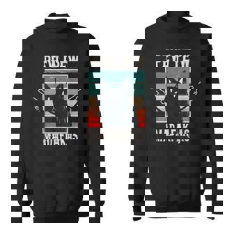 Cat Pew Pew Madafakas Retrointage Sweatshirt - Geschenkecke