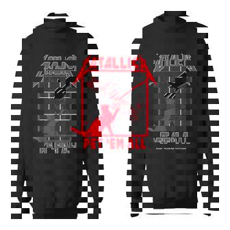 Catallica Pet 'Em All ファニーキャットtシャツ スウェットシャツ - Kawaiitshirt