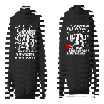 Celebrating Our 40Th Wedding Anniversary 40 Year Of Marriage Sweatshirt - Thegiftio