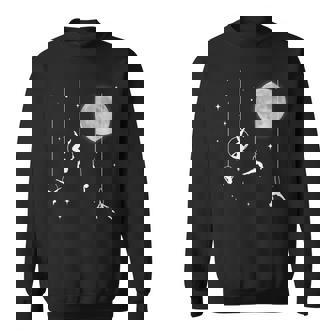 Cerceau Aérien Fly With Thetars Moon Cadeaux De Yoga Aérien Sweater e - Cadeauxyz