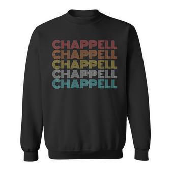 Chappell Retro Vintage Black Crew Neck -Adults Short Sleeve Small Sweatshirt - Thegiftio UK