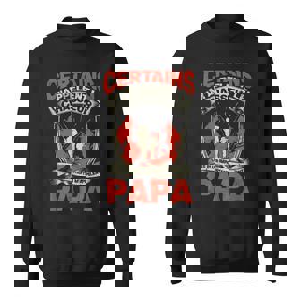 Chasseur Cg Fête Des Pères Adulte Noir Caricature Sweater e - Cadeauxyz