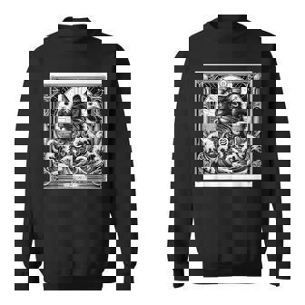 Chaterseau Zodiaque Céleste Tarot Astrologie Chats Sweater e - Cadeauxyz