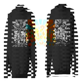 Chemise Rétro Années 70 Motif Tournesol Marguerite Lever Deoleil Bohème Hippie Sweater e - Cadeauxyz