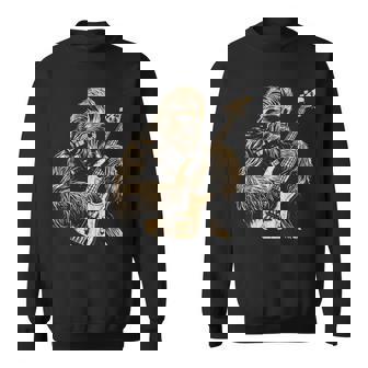 Chewie Playing Bass Guitar Meme Chewie Cute Chewie Sweatshirt - Thegiftio