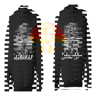 Chienintage Rétro Coucher Deoleil Chien Papa Teckel Fête Des Pères Sweater e - Cadeauxyz