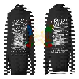 Christmas In July Palm Tree Beach Summer Hawaii Santa Mens Sweatshirt - Monsterry