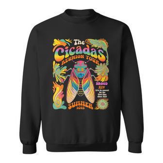 Cicada Brood Xiv Summer 2025 Reunion Tour Swarm Cicadas Sweatshirt - Thegiftio UK