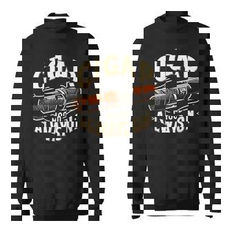 Cigar Mood Always On Cigar ファニーグラフィックtシャツ スウェットシャツ - Kawaiitshirt