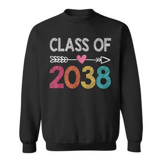 Class Of 2038 Kindergarten Pre K Grow With Me Graduation Sweatshirt - Thegiftio UK