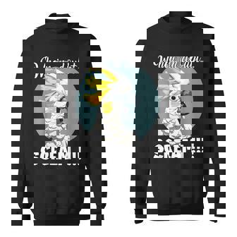 Cockatoo Meme T、面白い叫び声を上げているキバタン スウェットシャツ - Kawaiitshirt