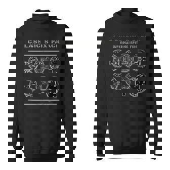 Cockpit Instruments シックスパック スピットファイアーファイター Ww2 スウェットシャツ - Kawaiitshirt