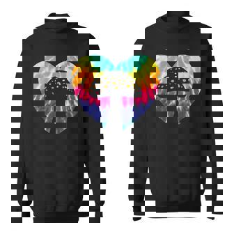 Cœur De Champignon Avec Imprimé Tie-Dye Pour Les Amateurs De Champignons Sweater e - Cadeauxyz