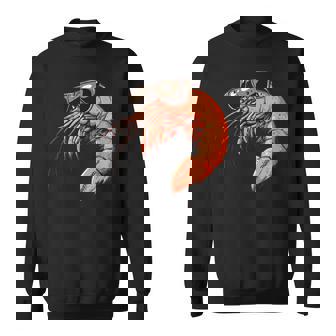 Cool Bespectacled Shrimp With Sunglasses Costume Sweatshirt - Seseable