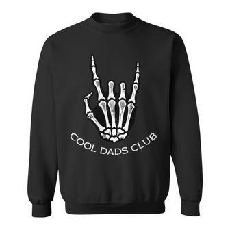Cool Dads Club Skeleton Rock Pocket Fathers Day Rocker Hand Sweatshirt - Thegiftio UK