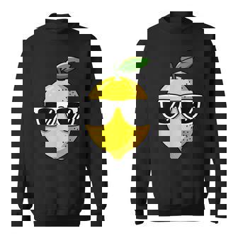 Cool Lemon Fruit Sunglasses Summer Citrus Vibes Sweatshirt | Mazezy