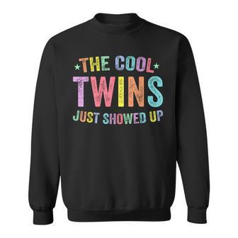 Cool Twins Just Showed Up Twin Day Spirit Week Matching Sweatshirt - Thegiftio UK